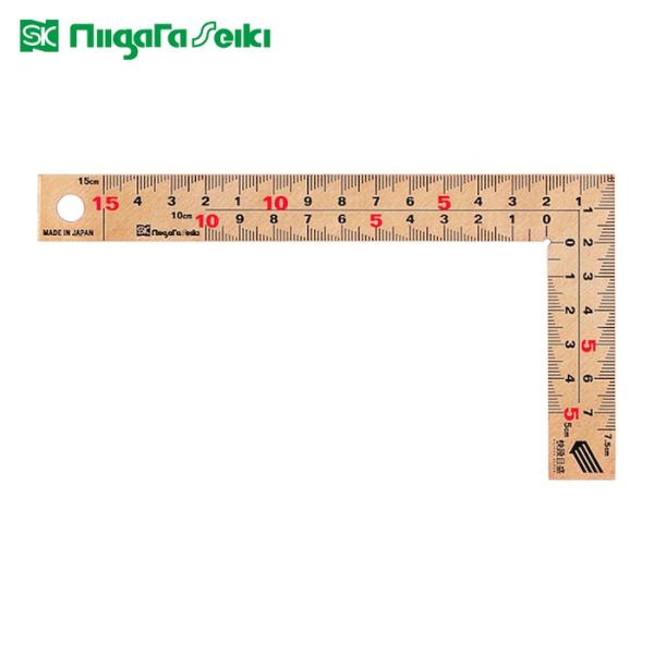 SK 新潟精機 曲尺 差し金 さしがね 金曲尺 15cm 快段目盛 厚手広巾 ピンクゴールド (1本...