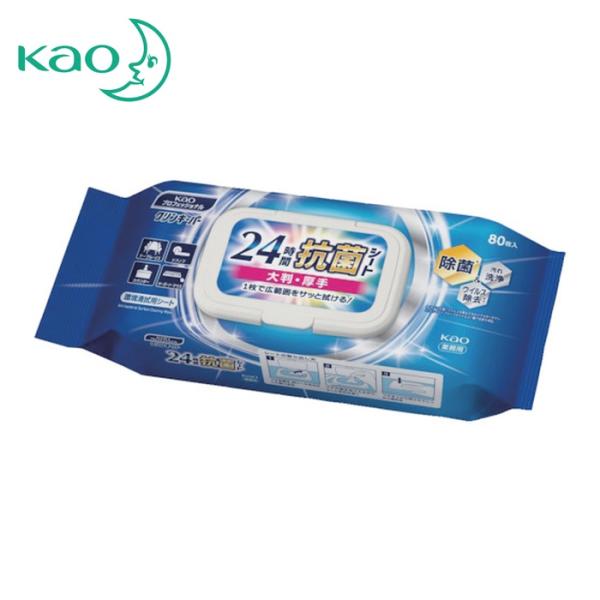 花王 Kao 業務用クリンキーパー 24時間抗菌シート 80枚 (1Pk) 427502