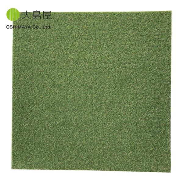 大島屋 人工芝タイルカーペット 50x50cm (1枚) 品番：TT-300