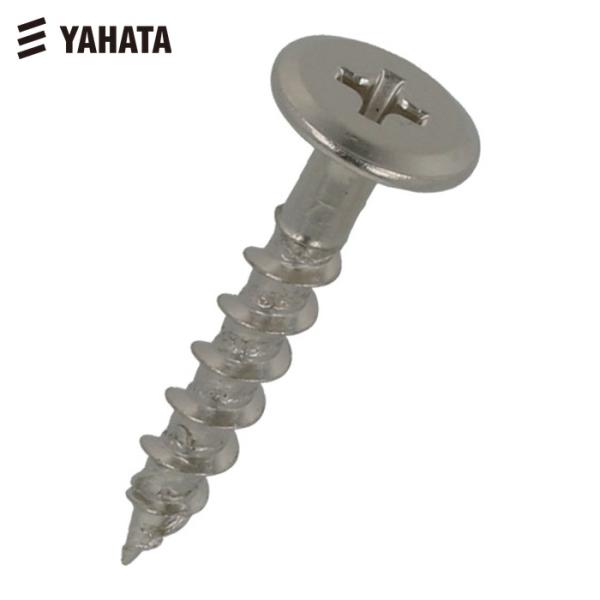 八幡ねじ YAHATA 超低頭木割れ解消ビス（中） 4.0X25 ニッケルめっき （44個入） (1...