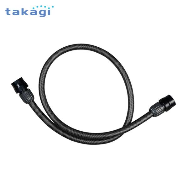 タカギ 1.2mホースセットΦ12（CBK） 1.2mホースセットΦ12（CBK） (1個) QR0...