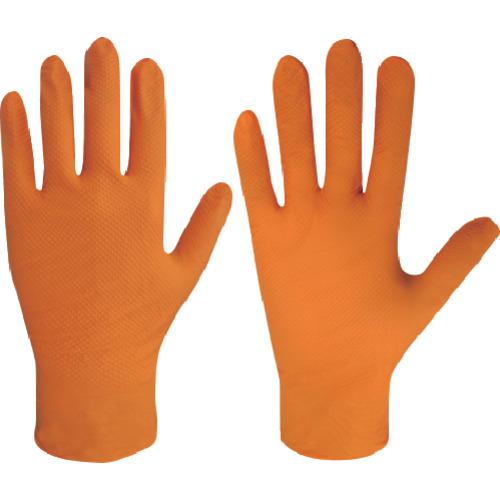 ミタニ 作業手袋 使い捨て手袋 エンジニアグローブ50枚入（オレンジ）S (1箱) 品番：19128...
