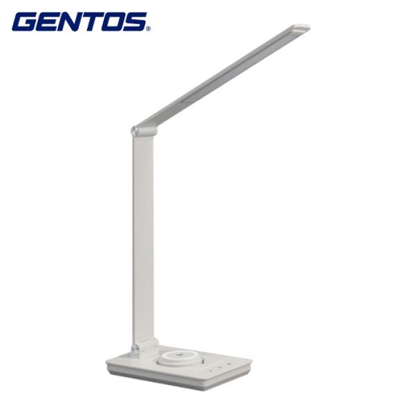 ジェントス GENTOS デスクライト ワイヤレス給電付き 1000lm アイボリー (1台) DK...