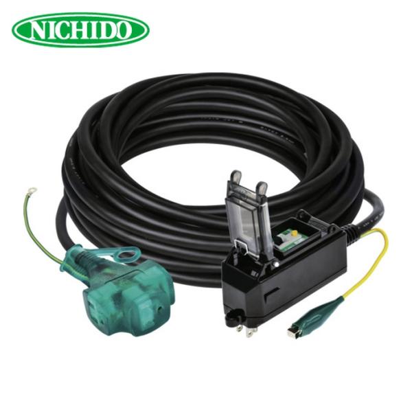 日動工業 NICHIDO PIPB-EB10E-S プラグインポッキンブレーカ 漏電保護専用 10m...