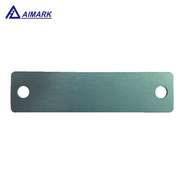 IM AL-104H 刻印用アルミプレート 10×40×0.8 2-φ3 4-R1 10枚入 (1S...