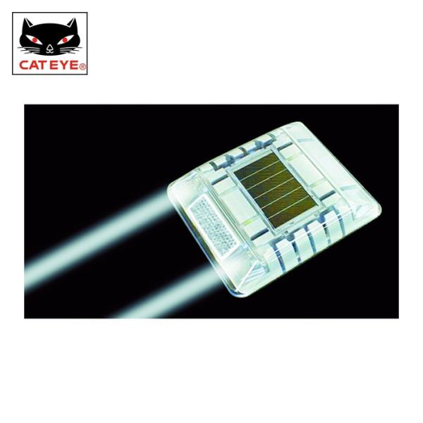 キャットアイ CATEYE ルミナスアイ・マイティ ソーラー式点滅 片面 白 (1個) LE-260...