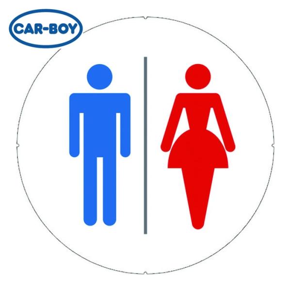 カーボーイ CAR-BOY カラープラポールサインキャッププレート トイレ (1枚) CP37