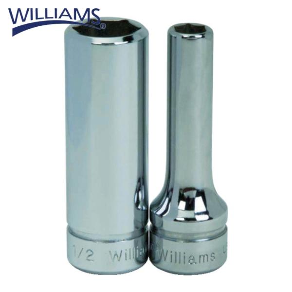 WILLIAMS 3/8ドライブ ディープソケット 6角 19mm (1個) 品番：JHWBMD-6...