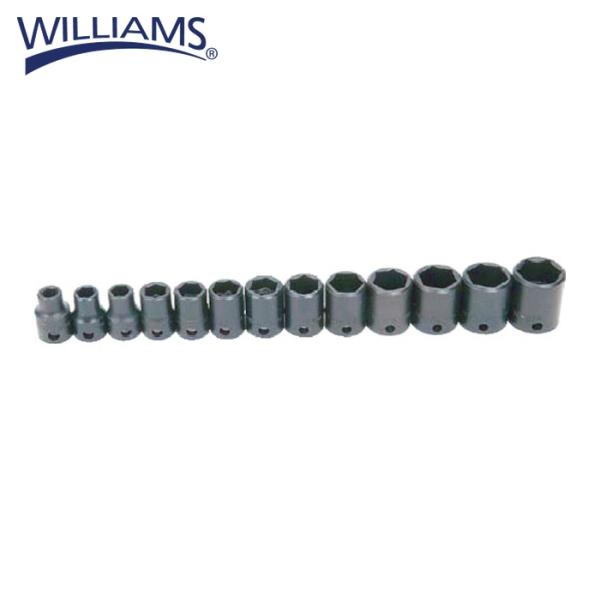 WILLIAMS ウィリアムズ JHWMS-2-13H インパクト用ソケットセット 3/8 ショート...