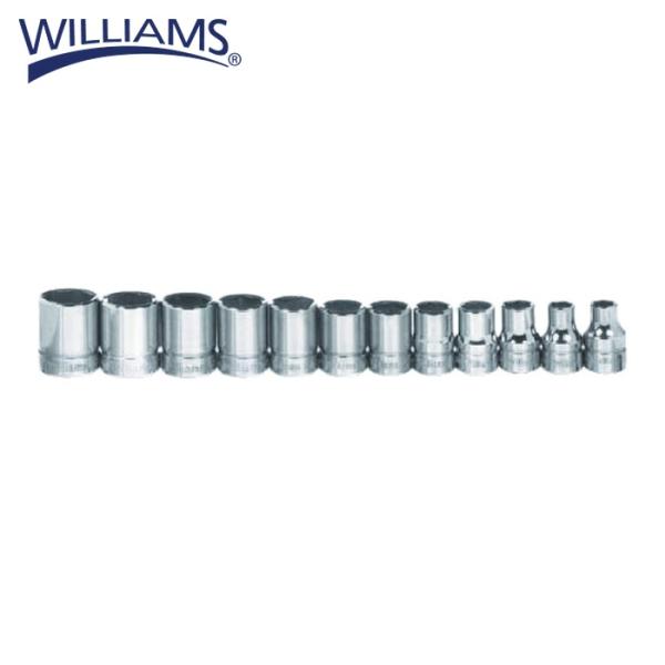WILLIAMS ウィリアムズ JHWMSB-20HRC 3/8ドライブ ソケットセット 6角 20...