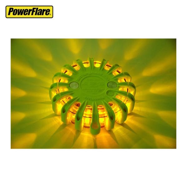 パワーフレア PowerFlare PF210AY 電池式高耐久LED警告灯 パワーフレア 黄 (1...