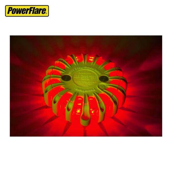 パワーフレア PowerFlare PF210RY 電池式高耐久LED警告灯 パワーフレア 赤 (1...