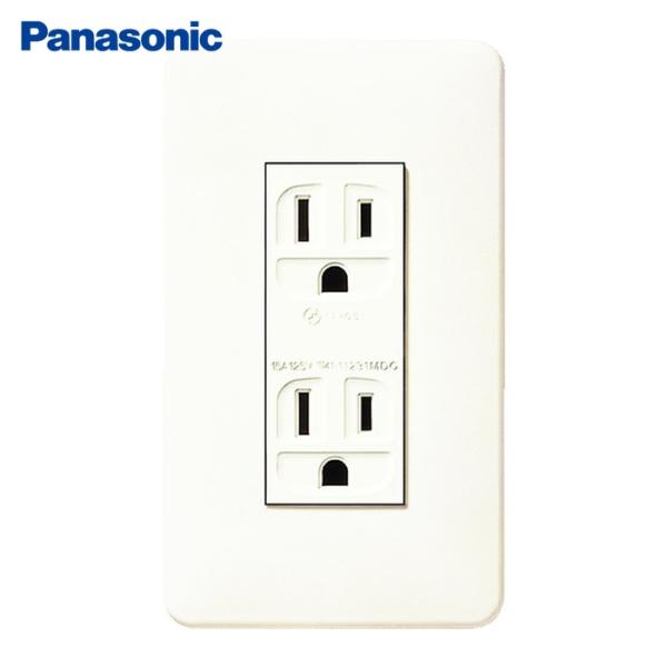 パナソニック Panasonic WNP1512MWP フルカラー接地ダブルコンセント (1個)