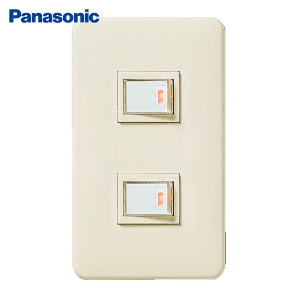 パナソニック Panasonic WNP5251MWP フルカラー埋込ほたるダブルスイッチB (1個...