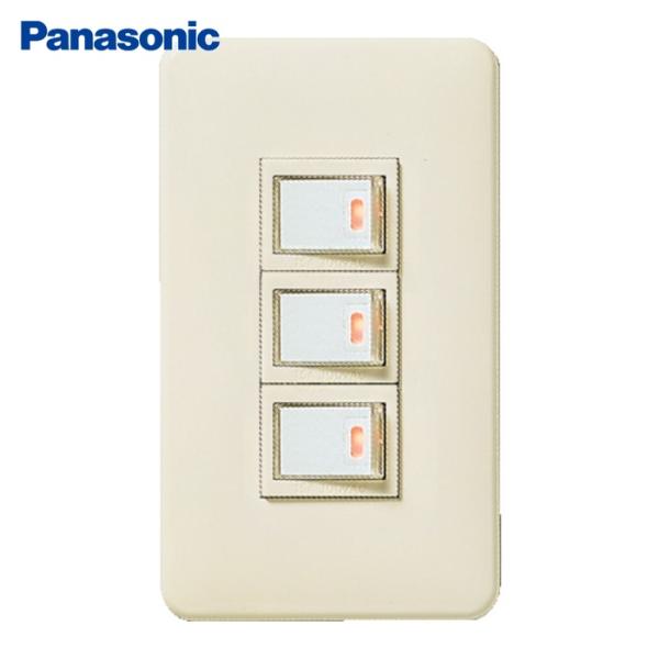 パナソニック Panasonic WNP5301MWP フルカラー埋込トリプルスイッチB (1個)