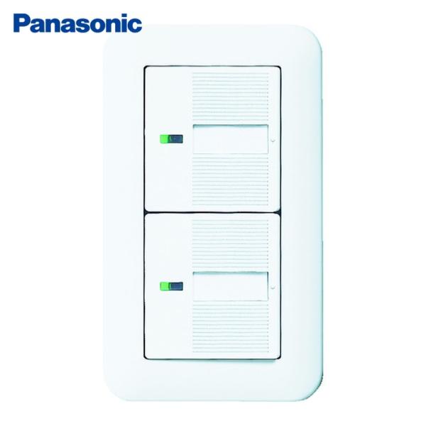 Panasonic パナソニック コスモワイド埋込ほたるダブルスイッチB (1個) 品番：WTP50...