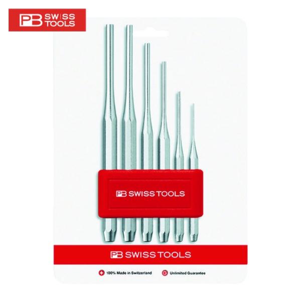 PBスイスツールズ 750BCN 750BCN 平行ピンポンチ(八角胴)セット ホルダー付(ブリスタ...