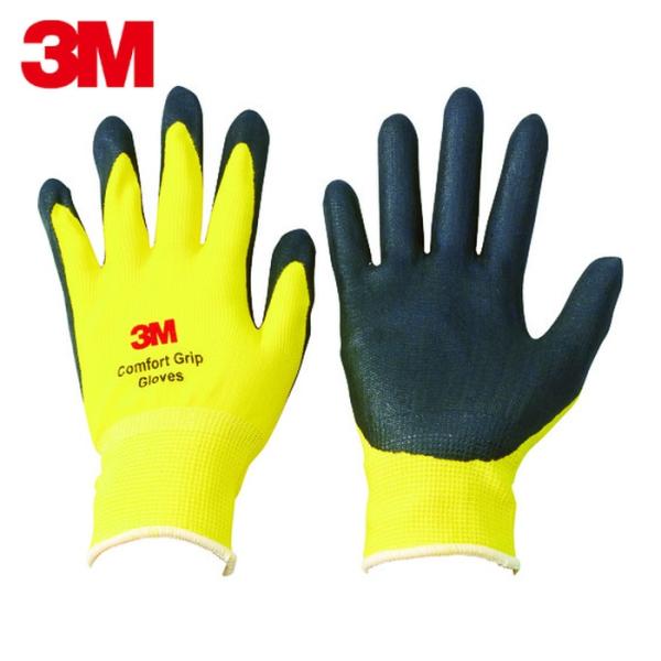 3M スリーエム GLOVE YEL XL 一般作業用コンフォートグリップグローブ イエロー XLサ...