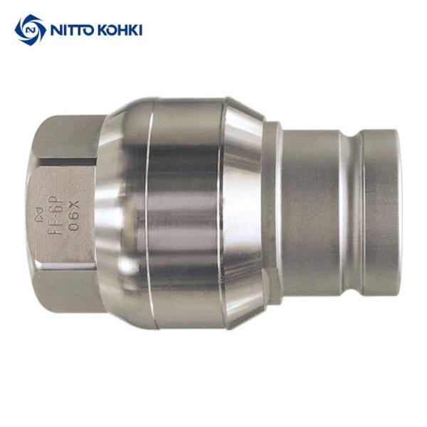 日東工器 FF-6P STEEL NBR フラットフェイスカプラFF型 相手側取付サイズR3/4(2...