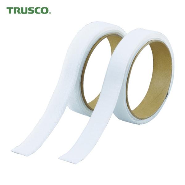 トラスコ TRUSCO マジックテープ[[R下]]セット強粘着16mm×1m白(1巻=1セット) (...