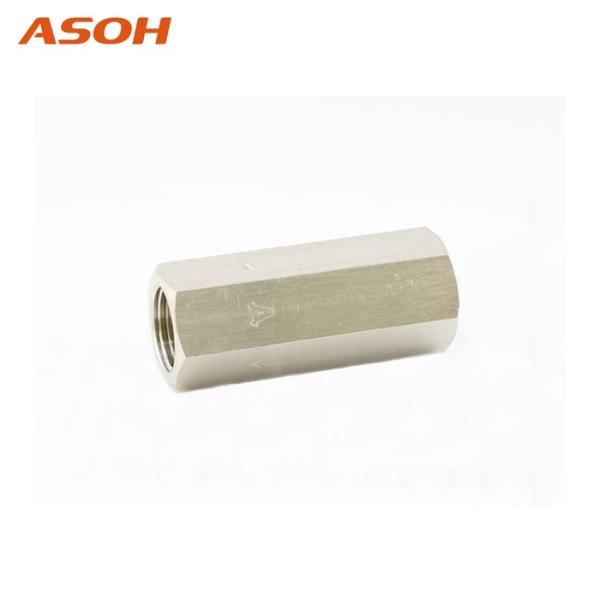 アソー ASOH AS-1033R エーチェック 黄銅製チェックバルブ 内ネジ×内ネジ型 Rc3/8...