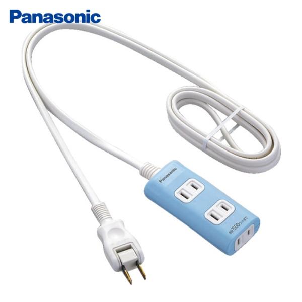 Panasonic パナソニック ザ・タップQ 3コ口 1mコード付 ブルー (1個) 品番：WHA...