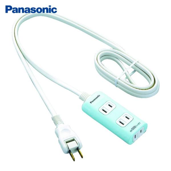 Panasonic パナソニック ザ・タップQ 3コ口 2mコード付 グリーン (1個) 品番：WH...
