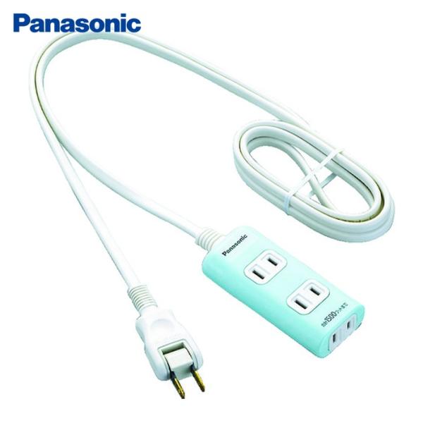 Panasonic パナソニック ザ・タップQ 3コ口 2mコード付 ブルー (1個) 品番：WHA...