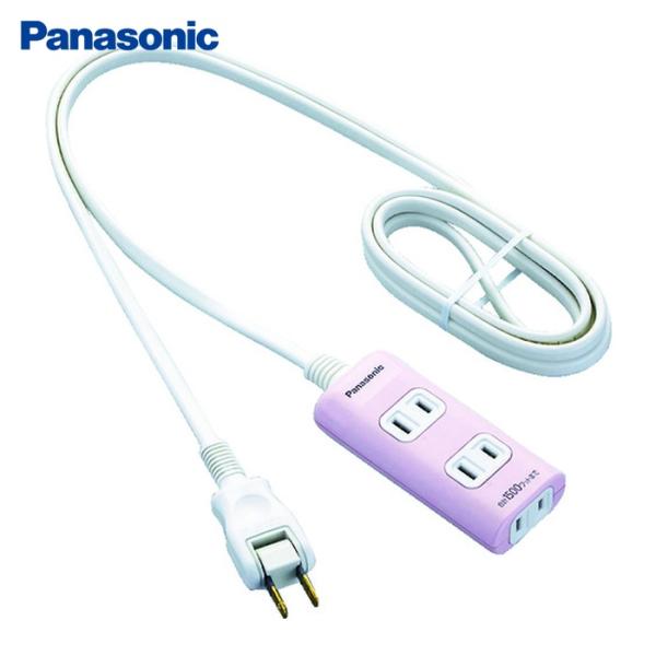 Panasonic パナソニック ザ・タップQ 3コ口 2mコード付 ピンク (1個) 品番：WHA...