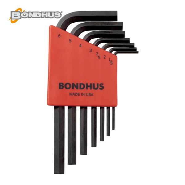 ボンダス BONDHUS HLX7MS 六角L-レンチ ショート セット7本組(1.5-6mm) N...