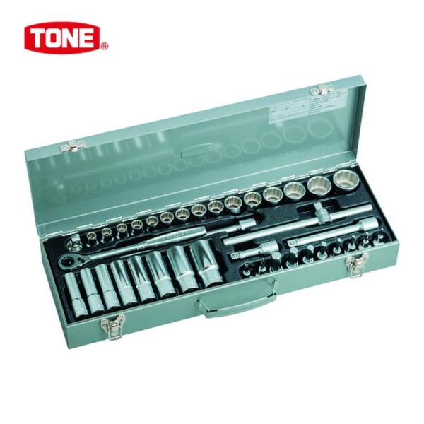 TONE トネ ミックスソケットレンチセット 39pcs (1S) 品番：MX400