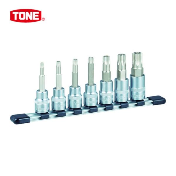 TONE トネ HTX407H トルクスソケットセット(いじり防止タイプ・ホルダー付) (1S)