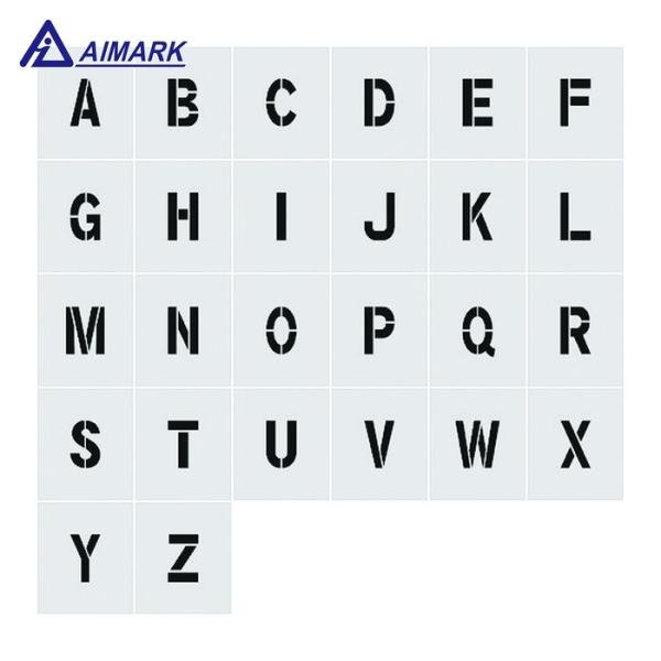 IM AST-SETA15095 ステンシル A~Z 1セット26枚単位 文字サイズ150×95mm...