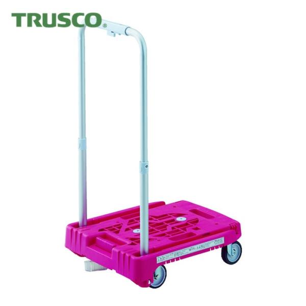 トラスコ TRUSCO 樹脂台車 カルティオミニ weego 省音G車輪 ピンク S付 (1台) W...