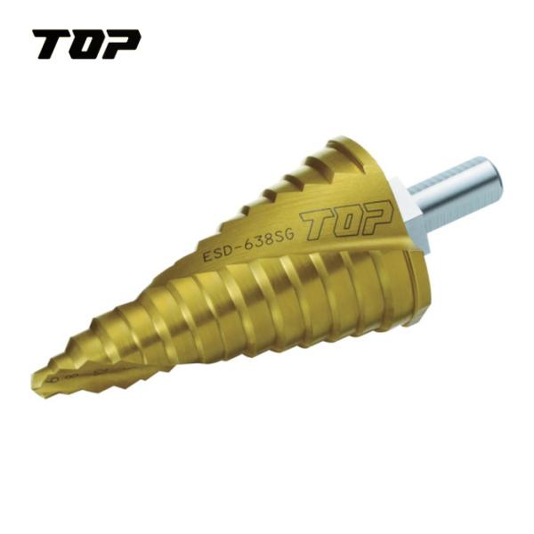 TOP トップ工業 ESD-638SG 丸軸シャンクスパイラルステップドリル (1本)