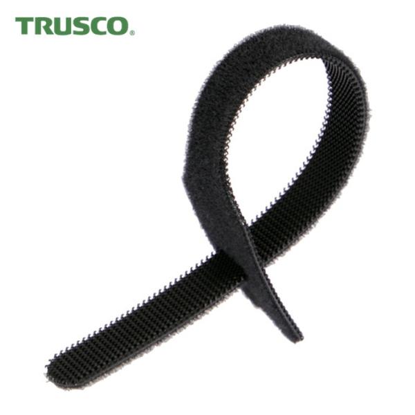 トラスコ TRUSCO ケーブルタイ マジックバンド 耐候性 ストラップ 20cm 黒 （4本入） ...