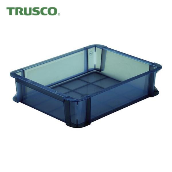 トラスコ TRUSCO スケルトンカラーコンテナ 6L 黒 (1個) TSK-6BK