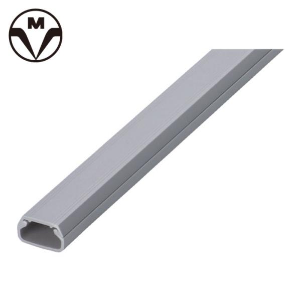 マサル工業 ケーブルカバー 壁用 ニュー・エフモール 1号 グレー (1個) 品番：SFM11