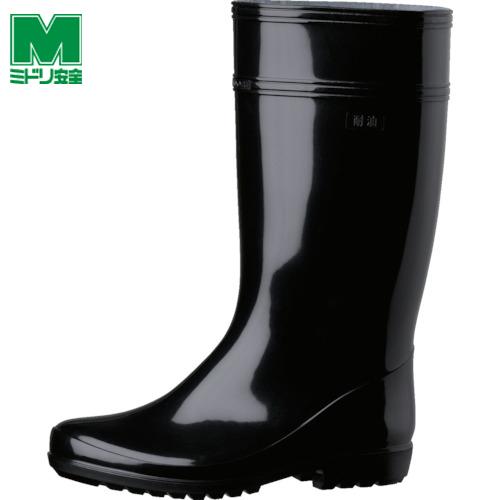 ミドリ安全 作業長靴 ワークエース 31.0 黒 (1足) 品番：W2000-31.0BK