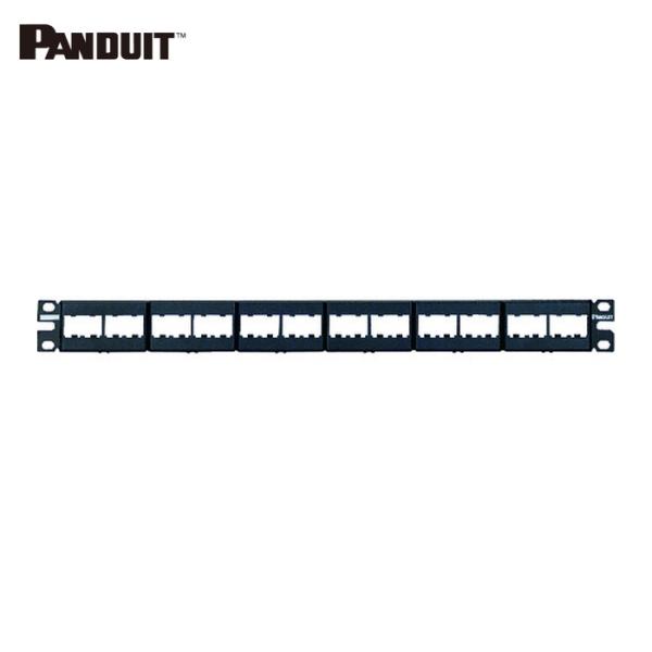 パンドウイット PANDUIT CPP24WBLY モジュラーパッチパネル枠 4ポートフェースプレー...
