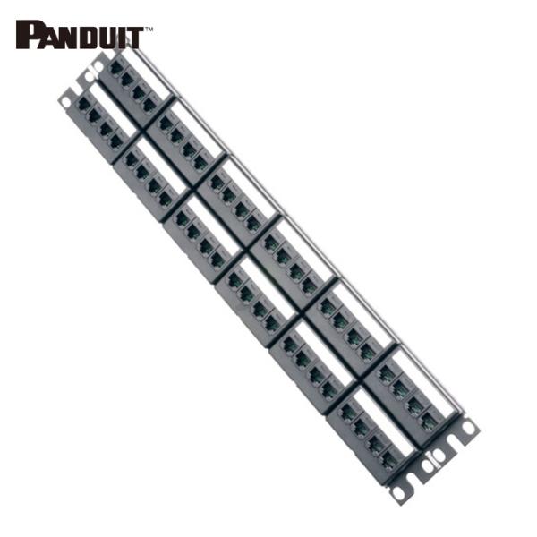 パンドウイット PANDUIT CPPKL6ATG48WBL カテゴリ6Aモジュラーパッチパネルキッ...