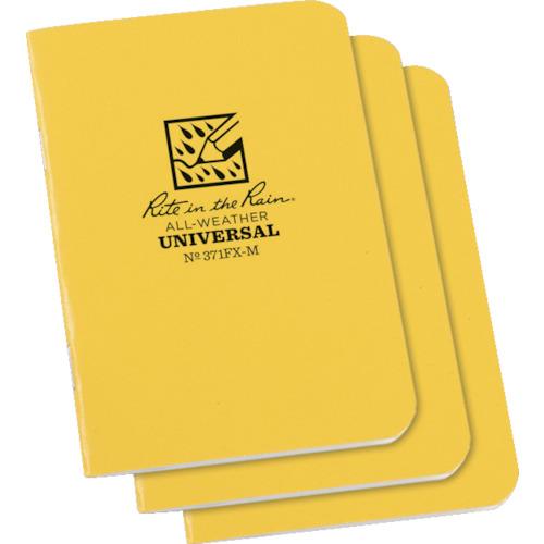 RITR 3 1/4X4 5/8 ミニステイプルノートブック（3冊セット）ユニバーサル・イエロー (...