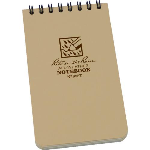 RITR 3X5 トップスパイラル ノートブック ユニバーサル タン (1冊) 品番：935T
