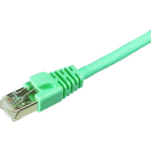 コーニング Cat6A STPパッチコード1m 青緑 (1本) 品番：VOL-6ASFL-L1-TL