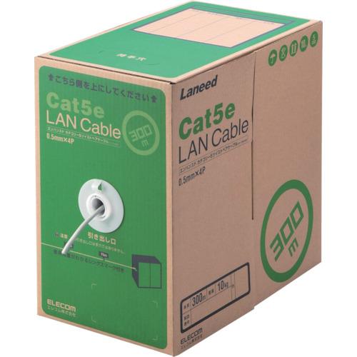 エレコム EU RoHS準拠LANケーブル CAT5E 300m ライトグレー (1箱) 品番：LD...