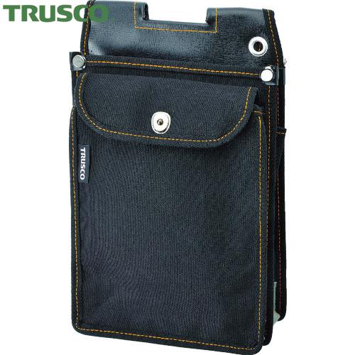 TRUSCO(トラスコ) 外線工事用電工腰袋 前ポケット フタ付 (1個) TDO-FL-BK