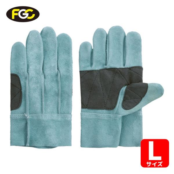 富士グローブ 牛床革オイル加工手袋(袖なしタイプ) JS-058 L ジャスト背縫 小指縫目なし (...