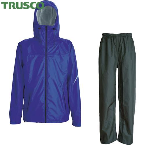 TRUSCO(トラスコ) コンフォートレインスーツ ロイヤルブルー 4L (1着) TRW3440-...