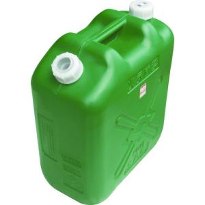 ヒシエス 軽油缶 20Lスリム グリーン (1個) KY-20S｜工具ランドプラス