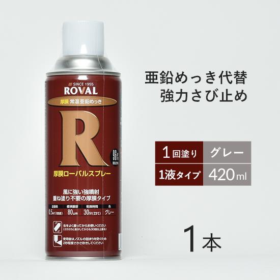 ローバル ( ROVAL )　常温 亜鉛めっき スプレー 厚膜 ローバル スプレー　HR-420ML...